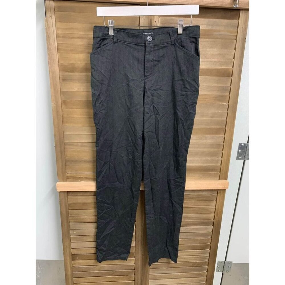 Lee Relaxed Fit Dress Pants Business Casual Slacks Trousers Black Size 8 Long